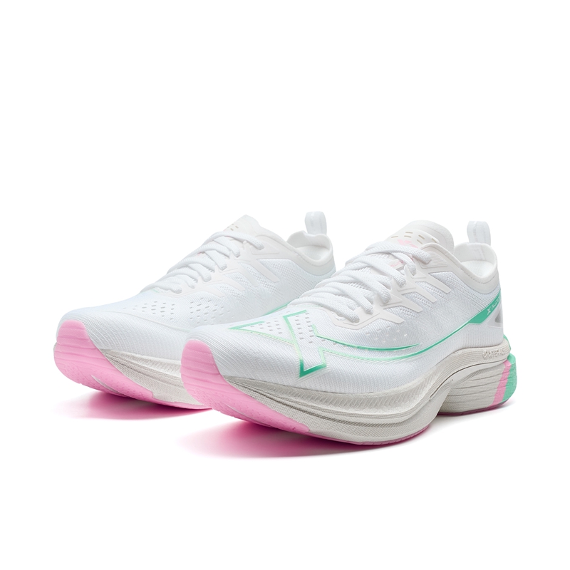 XTEP Integrated Molding 3 Low top Training Running Shoes Women’s White Pink Green