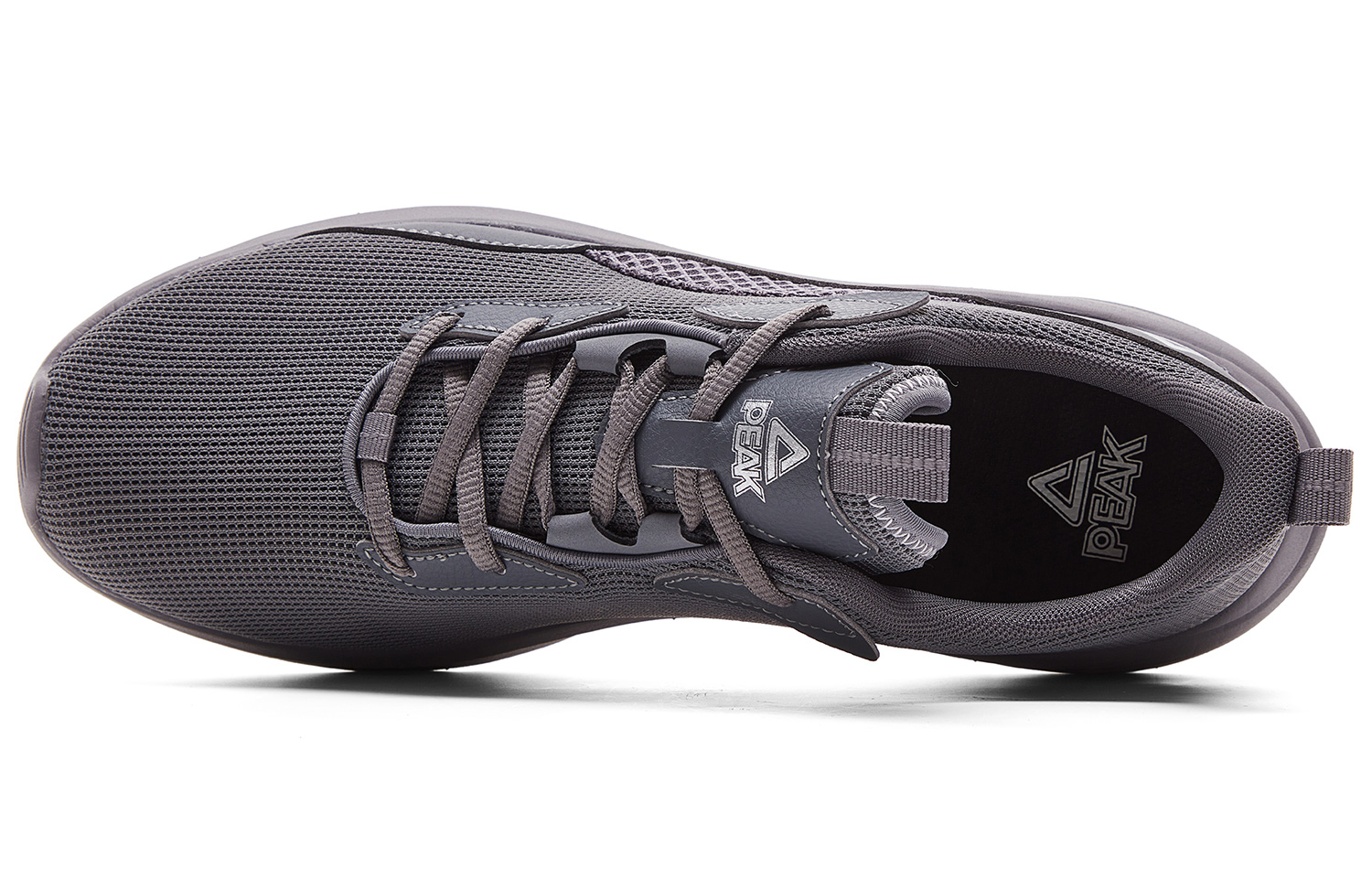 PEAK Cushioning Abrasion Resistant Lightweight Breathable Slip Resistant Low top Running Shoes Men’s Gray