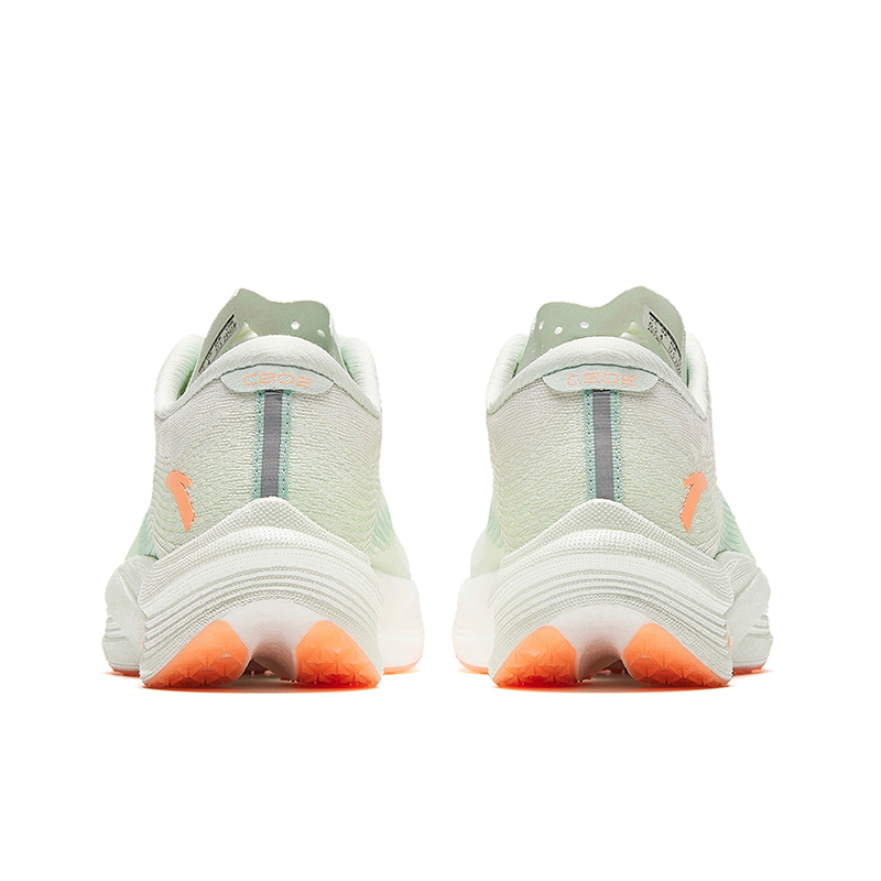 Anta Fabric Cushioning Slip Resistant Abrasion Resistant Low top Long Distance Running Shoes Women’s White Green