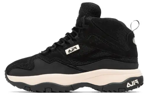 FILA Ranger Collection Abrasion Resistant Breathable Abrasion Resistant Breathable Mid top Casual Shoes Men's Black
