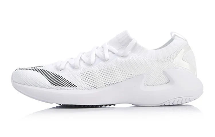 Li Ning Cushioning Slip Resistant Low top Running Shoes Women's White