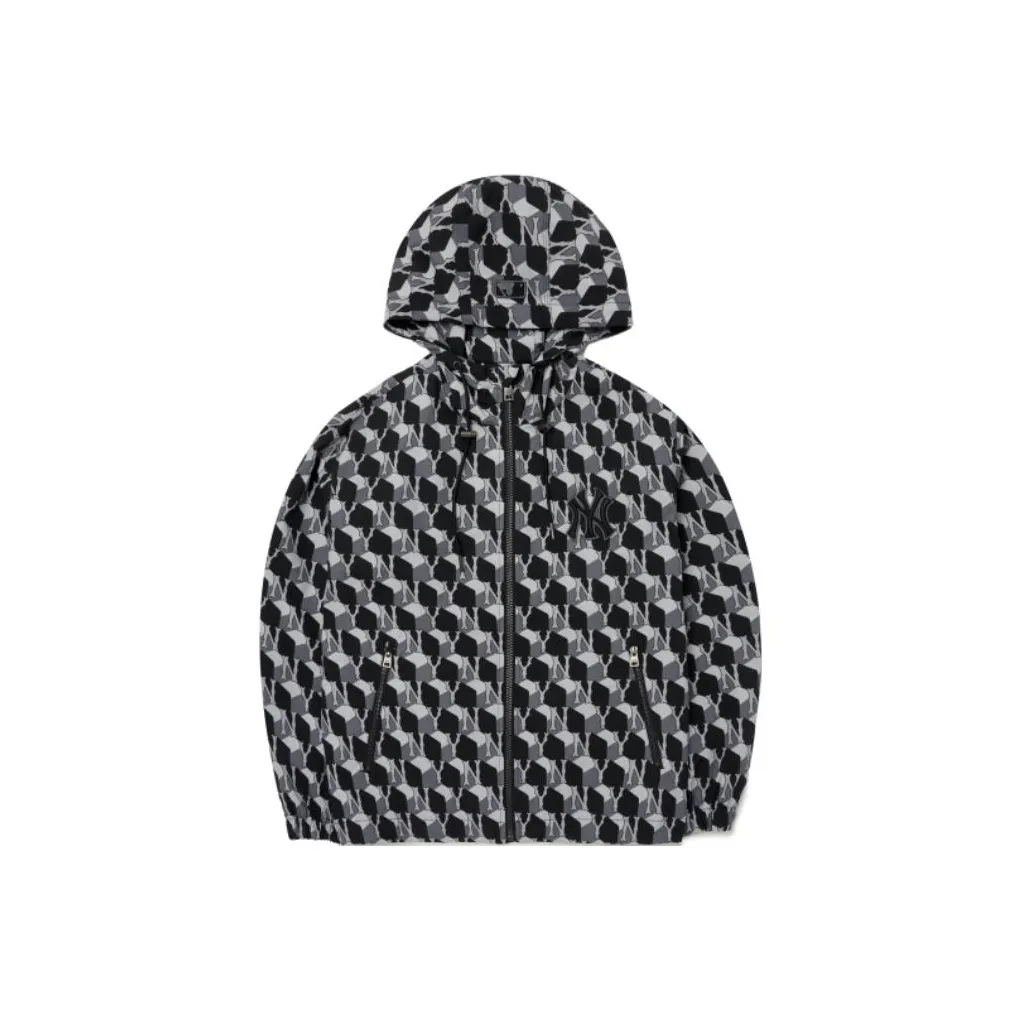 MLB Monogram Jackets Unisex Multicolor Hooded (Non-detachable) Moderate Straight Fit