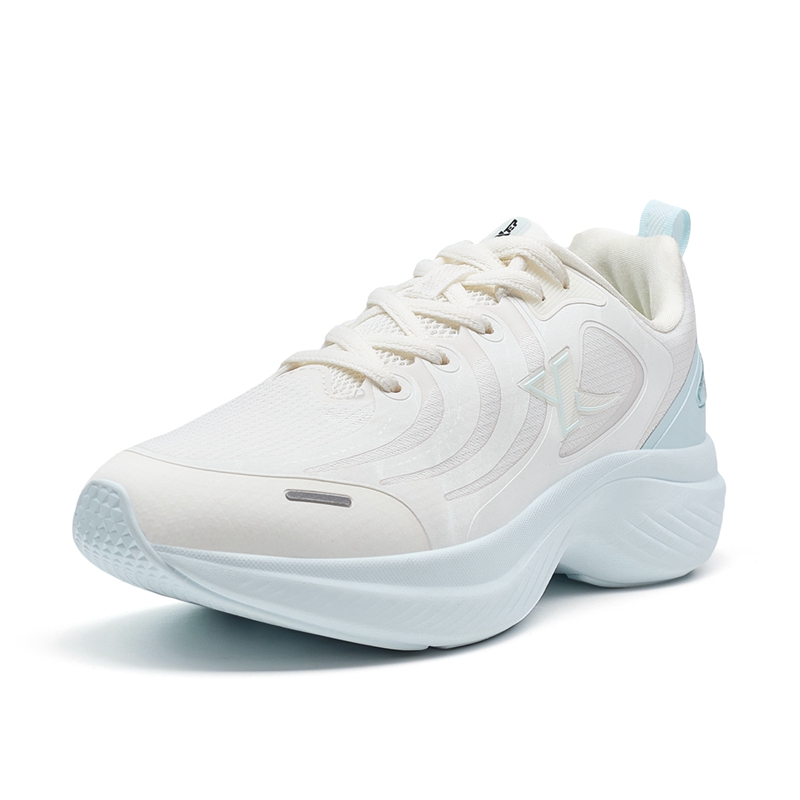 XTEP Slip Resistant Cushioning Low top Casual Running Shoes Women’s White Blue