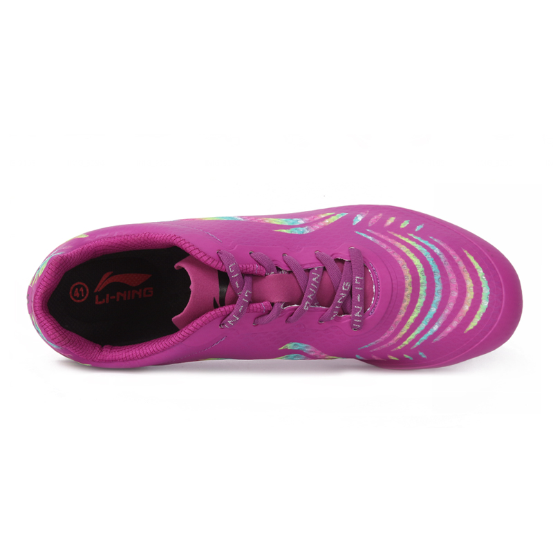 Li Ning Slip Resistant, Abrasion Resistant, Breathable Low top Running Shoes Unisex Purple