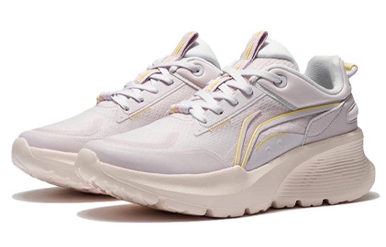 Li Ning Comfortable Fabric Cushioning Slip Resistant Abrasion Resistant Breathable Low top Running Shoes Women’s