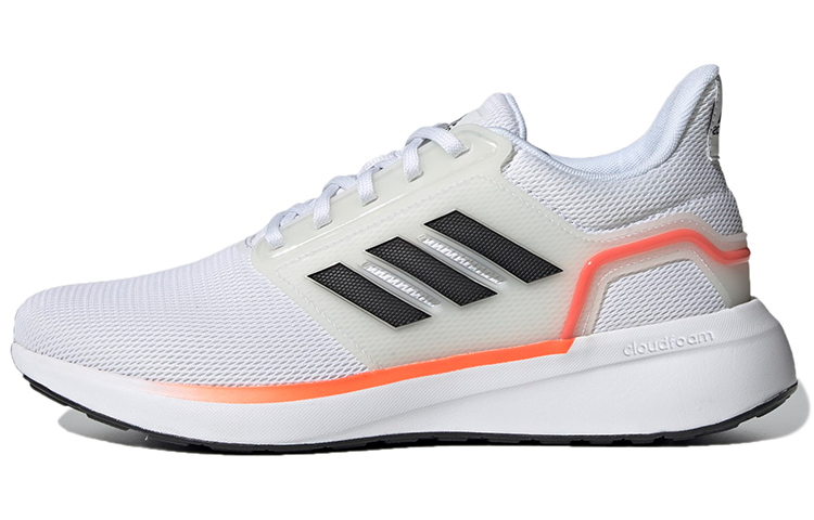 Adidas EQ19 comfortable fabric TPU wear-resistant and breathable low-top running shoes men's white black orange