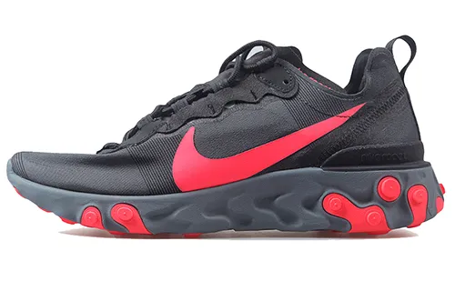 Nike React Element 55 Black Solar Red Women's