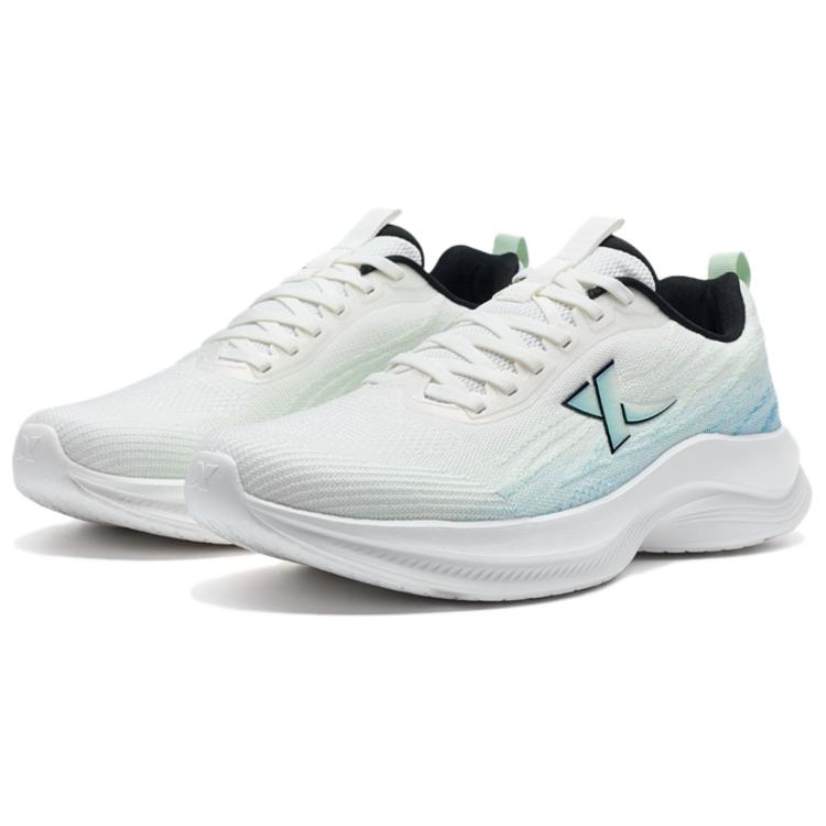 XTEP Breathable And Resilient Low top Running Shoes Men’s White Green Blue
