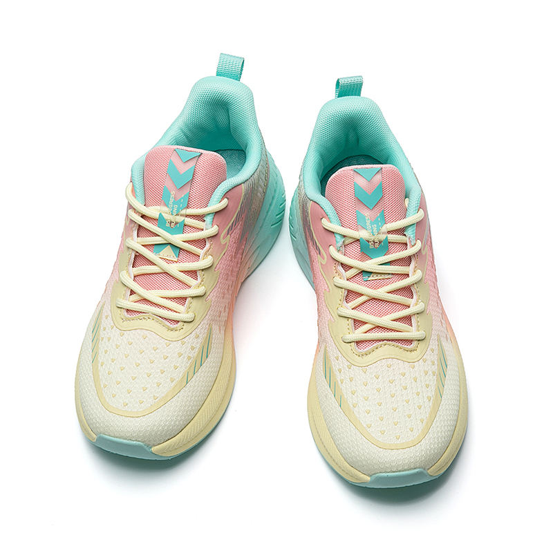 BIANSULONG Running Shoes Unisex Low Top Pink Yellow