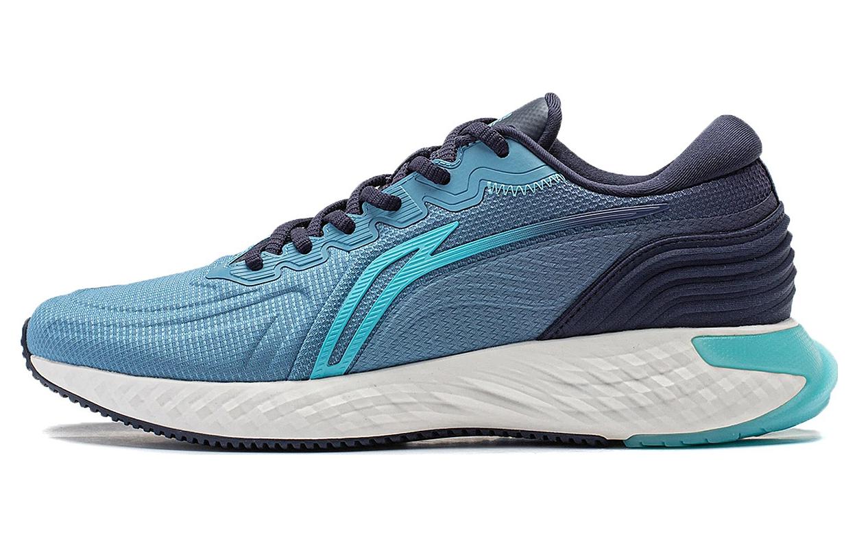 Li Ning Cloud Shield Comfortable Textile Cushioning Rebound Cushioning Rebound Low top Running Shoes Men's Blue