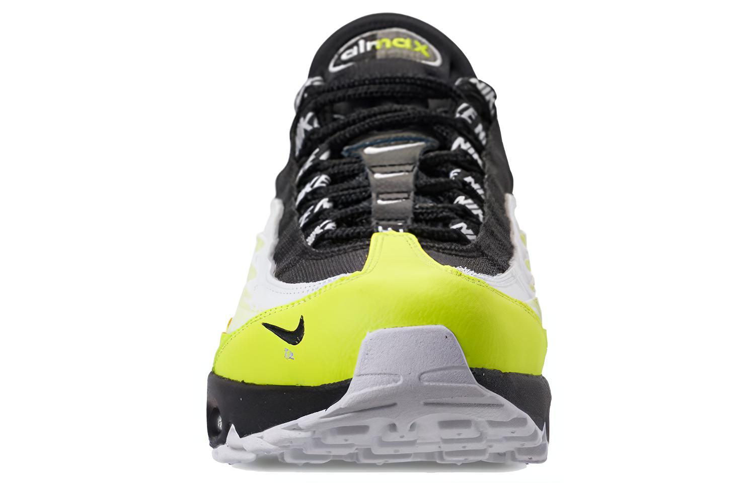 Мужские кроссовки Nike Air Max 95 (бело-зеленый) — 荧光绿/黑/白 — фото 5
