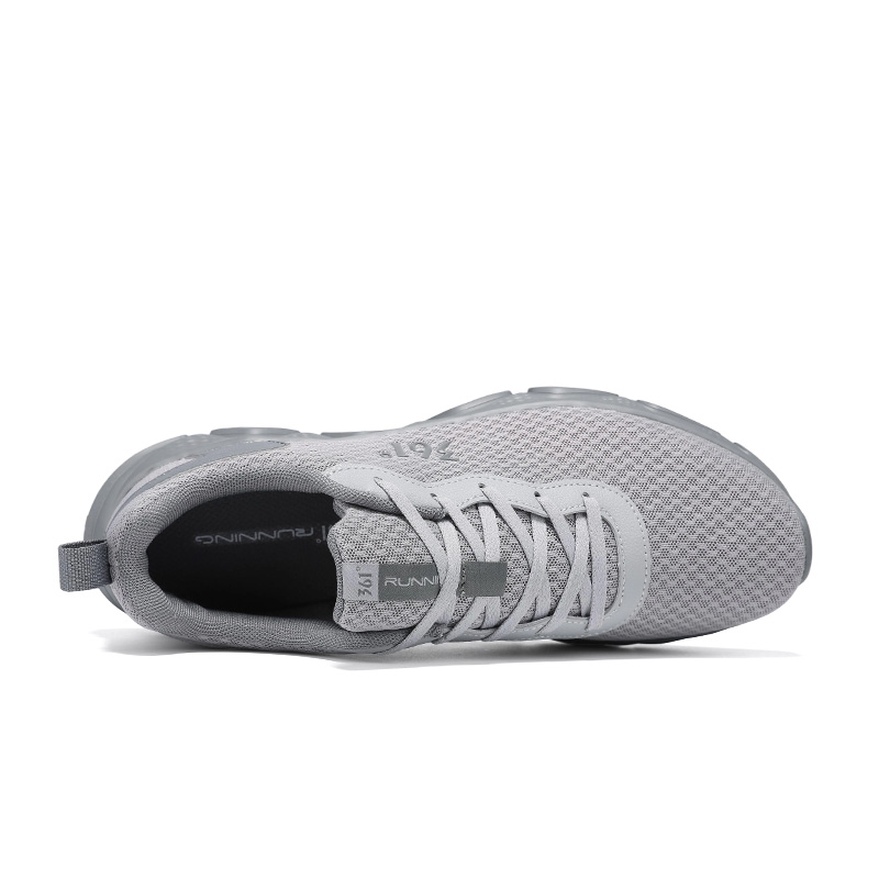 361° Abrasion Resistant, Breathable, Lightweight Low top Casual Running Shoes Men’s Recycling Gray Graphite Gray