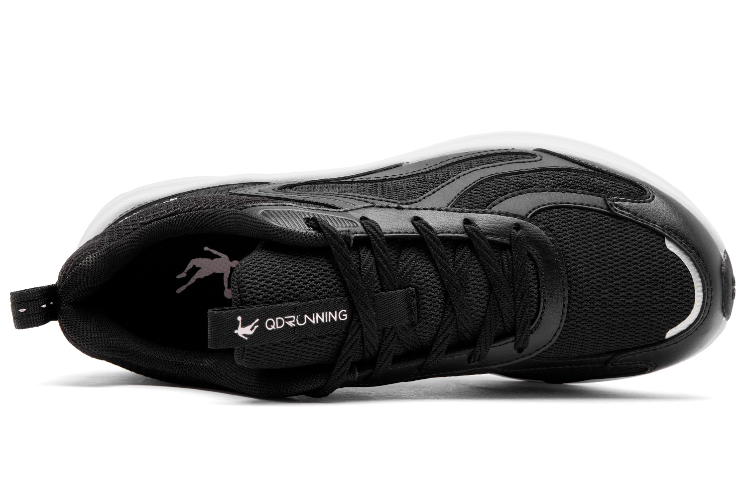 QIAODAN Synthetic Leather, Textile Height Increasing Abrasion Resistant Lightweight Breathable Slip Resistant Low top
