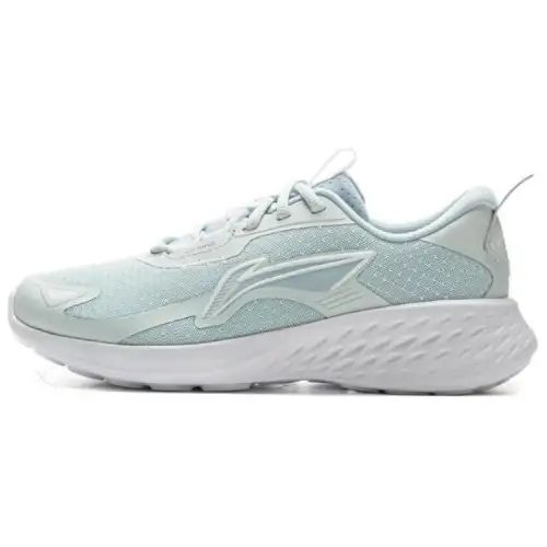 Li Ning Light Cloud Slip Resistant Abrasion Resistant Low top Casual Running Shoes Women's Blue