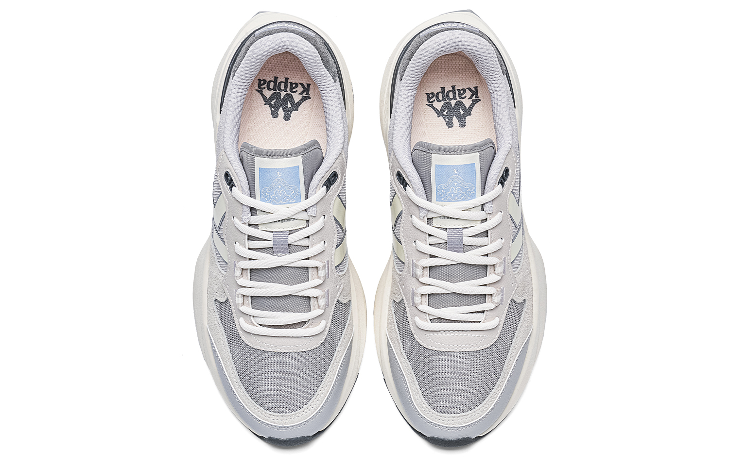 Kappa Slip Resistant Abrasion Resistant Low top Running Shoes Unisex Gray