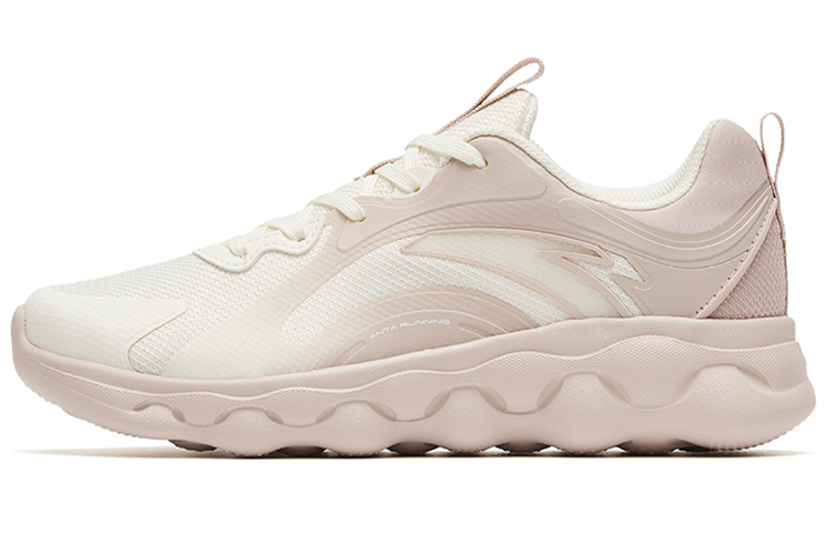 Anta Sheepskin Cushioning Slip Resistant Abrasion Resistant Breathable Low top Running Shoes Women’s White Gray