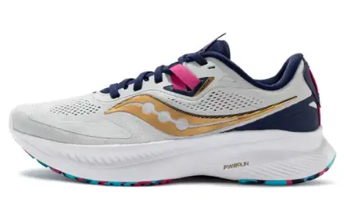 Saucony Guide 15 Guide Cushioning Rebound Low top Running Shoes Women's Gray Gold