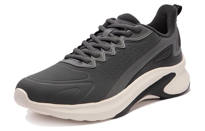 361° Cushioning Abrasion Resistant Cushioning, Wear Resistant Low top Running Shoes Men’s Gray White