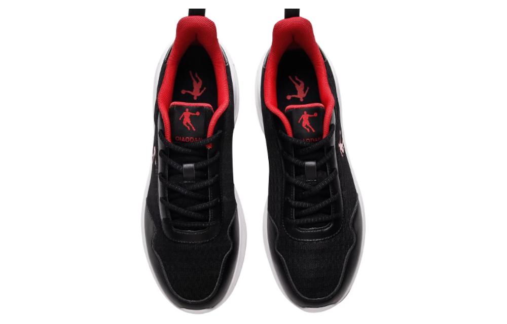 QIAODAN Abrasion Resistant, Breathable, Lightweight Low top Running Shoes Men’s Black Red