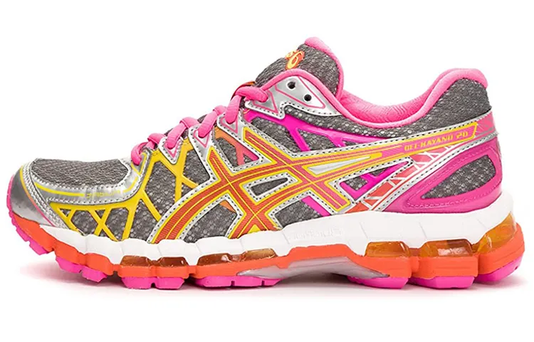 ASICS Gel Kayano20 Running Shoes Women's Low Top Gray/Pink/Orange