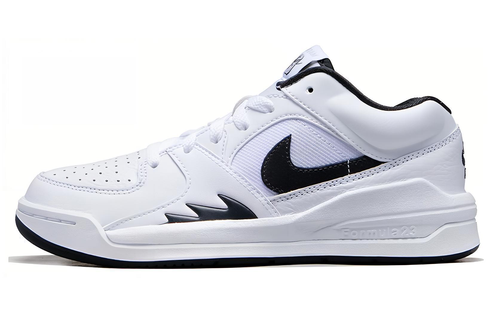 Jordan Stadium 90 comfortable and versatile non-slip wear-resistant low-top lifestyle shoes for women white and black