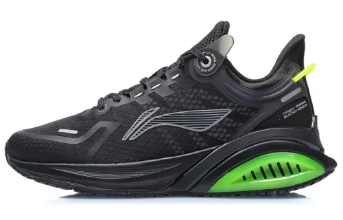 Li Ning Cushioning Slip Resistant Lightweight Low top Running Shoes Women's Black Gray