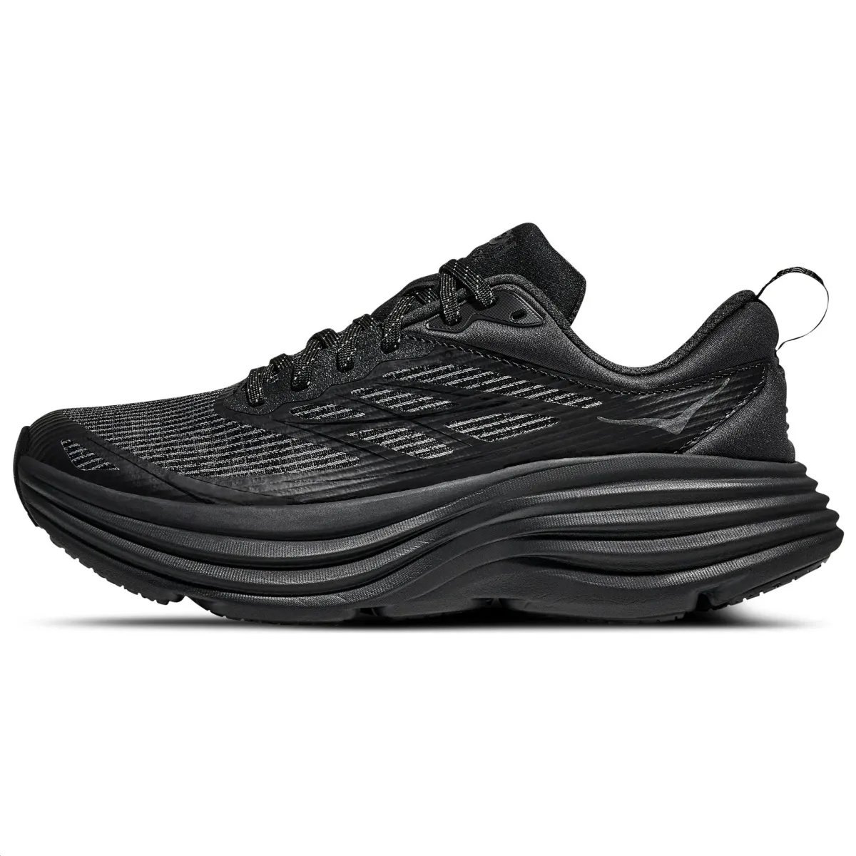 HOKA ONE ONE Bondi 8 Breathable Low top City Commuting Running Shoes Unisex Black