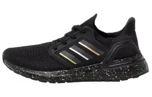 Adidas Ultra Boost 20 Black Gold Metallic Silver Women's