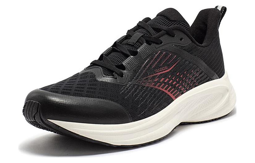 361° Cushioning Slip Resistant Abrasion Resistant Low top Running Shoes Men’s Black Red