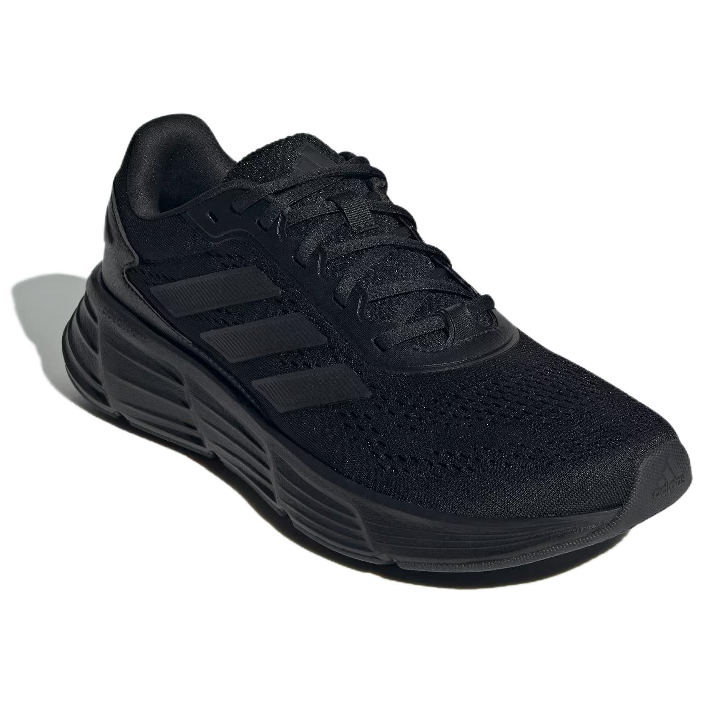 Adidas Galaxy PU, Textile, Synthetic Leather Abrasion Resistant Low top Running Shoes Unisex Black