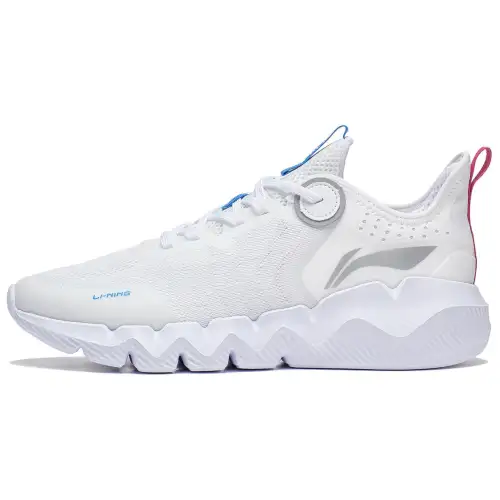 Li Ning Slip Resistant Abrasion Resistant Low top Casual Shoes Men's Standard White