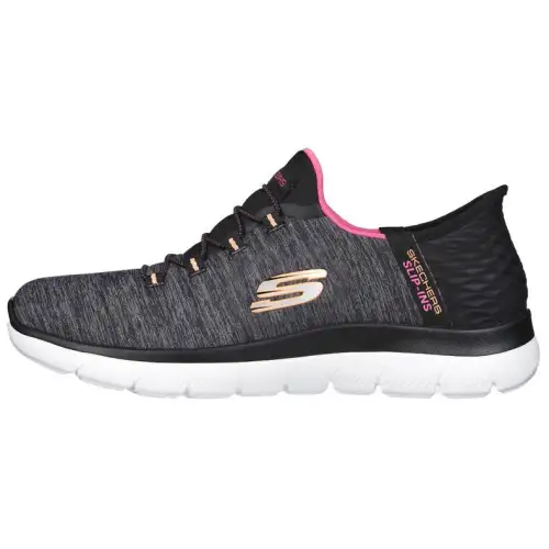 Skechers Low top Casual Shoes Women's Black Gray Purple