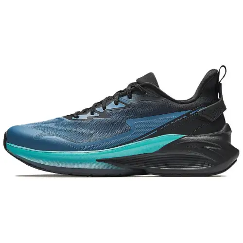 Anta Cloud Trail Cushioning Lightweight Low top Sprint Running Shoes Men's Black Blue