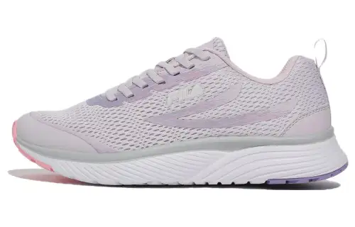 FILA RGB Fle Nylon Cushioning, Wear Resistant Low top Running Shoes Unisex White Purple