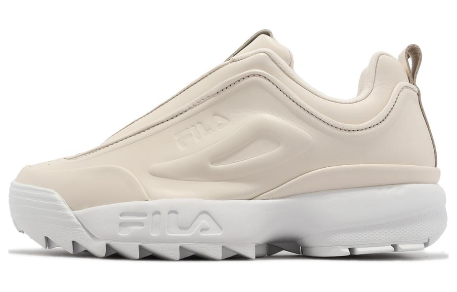 FILA Disruptor Abrasion Resistant Low top Running Shoes Women's Ecru