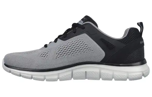 Skechers TRACK Cushioning Waterproof Low top Running Shoes Men's Black Gray