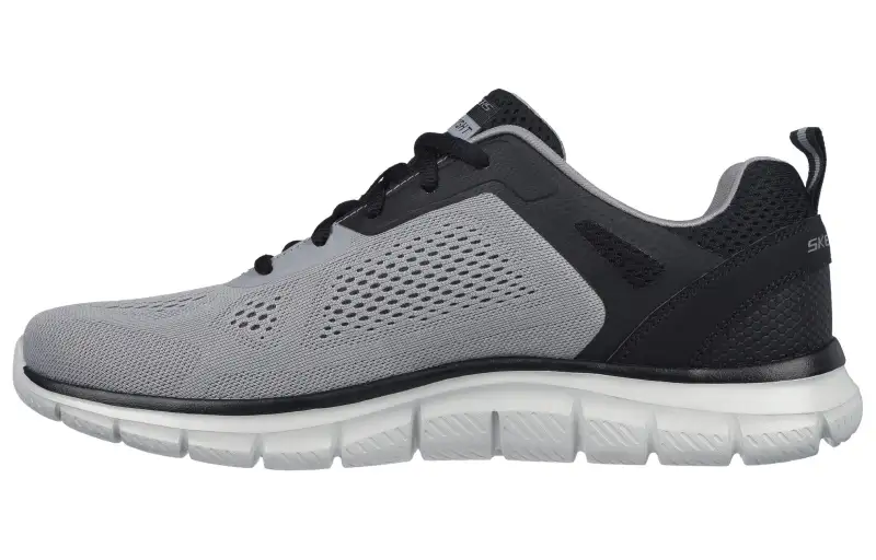 Skechers TRACK Cushioning Waterproof Low top Running Shoes Men's Black Gray