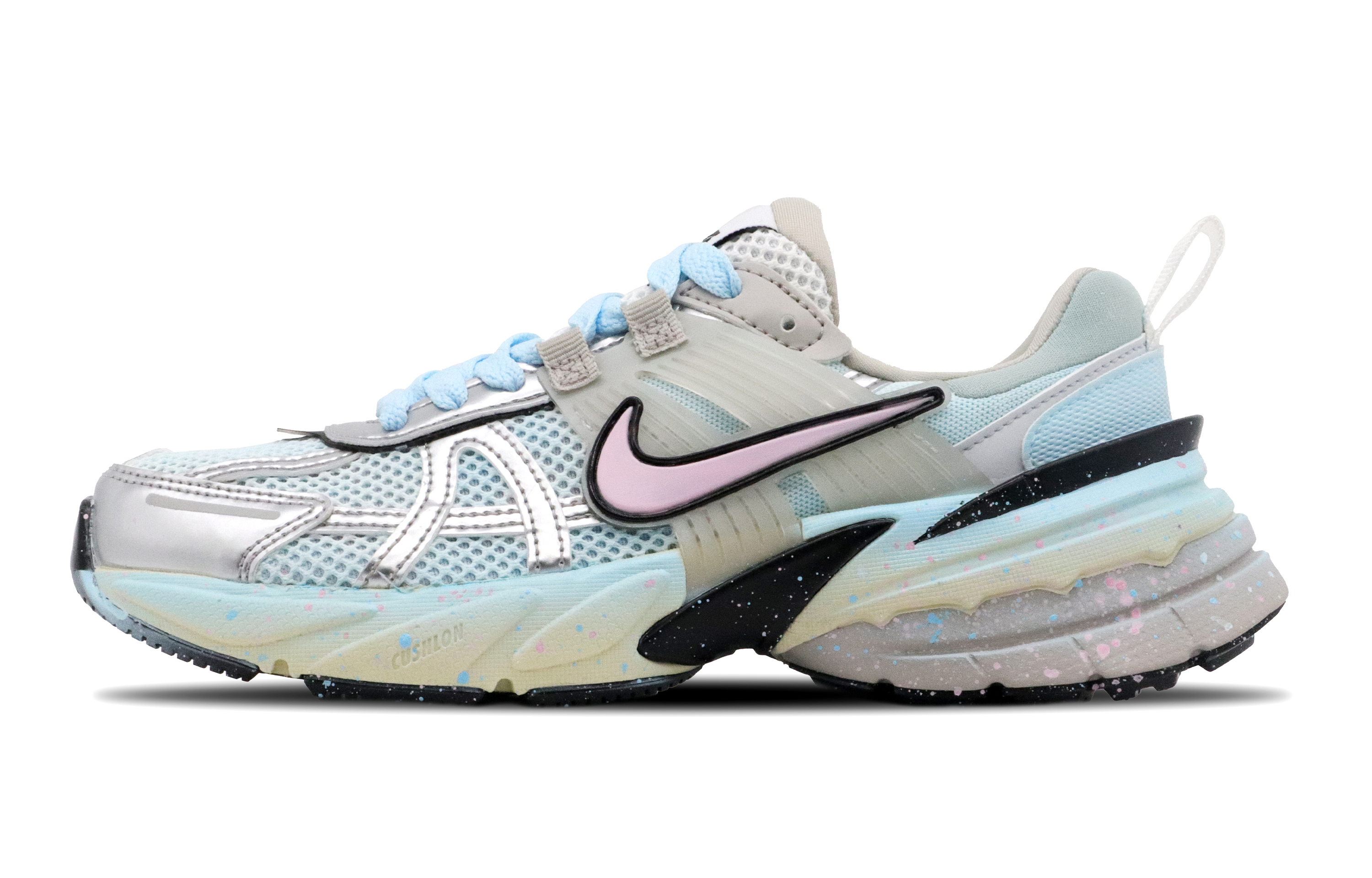 Nike V2K Run Abrasion Resistant Low top Casual Running Shoes Women’s Frosted Blueberry