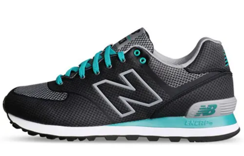 New Balance NB 574 Vintage Low top Running Shoes Unisex Black Blue