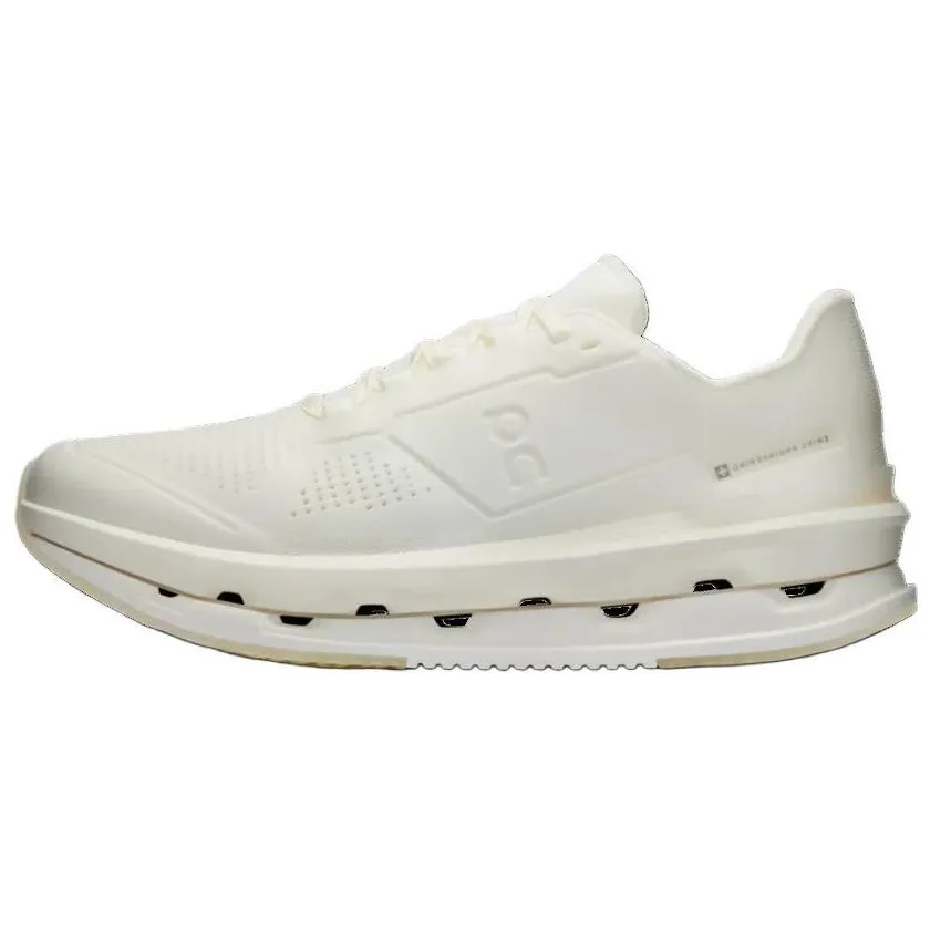 On Slip Resistant Abrasion Resistant Low top Casual Running Shoes Men's Ecru