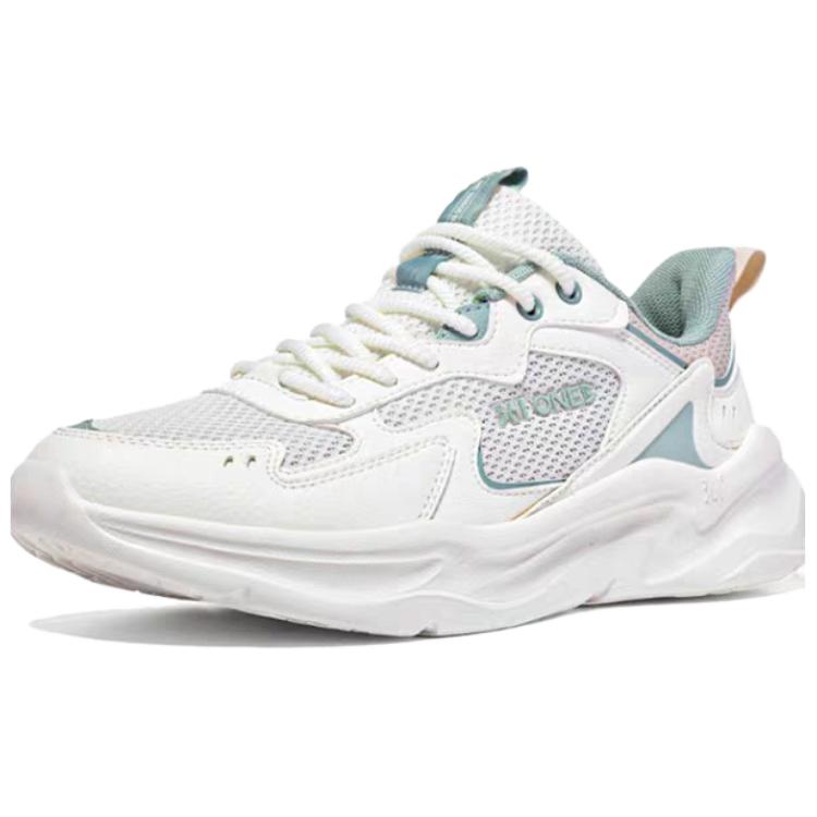 361° Comfortable Cushioning Slip Resistant Lightweight Low top Casual Running Shoes Women’s White Green