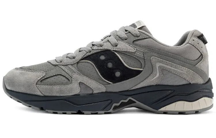 Saucony GSD 90S Textile, Leather Retro Sports Cushioning Slip Resistant Abrasion Resistant Low top Casual Shoes Unisex
