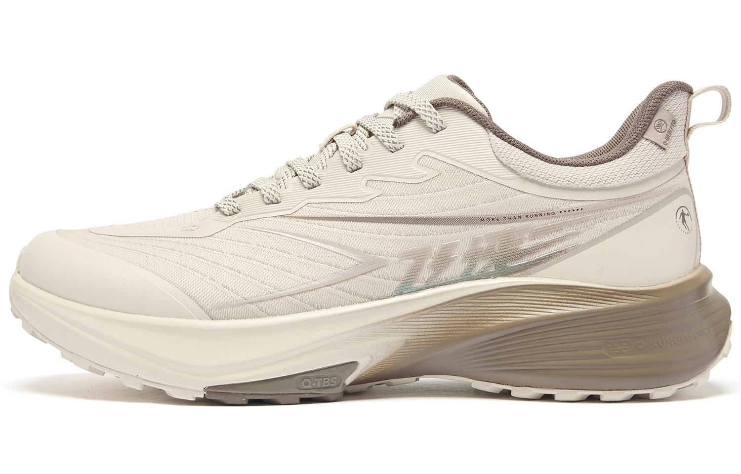 QIAODAN Flying Speed 2TR Running Shoes Men’s Low Top Raw Denim/Smoky