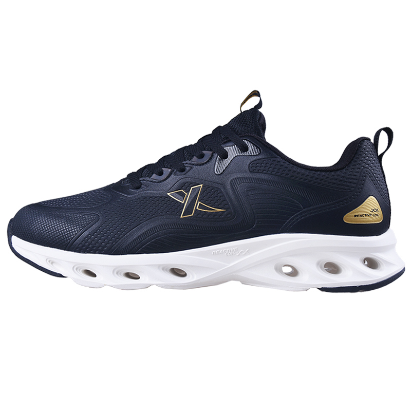 XTEP Cushioning Spin 9.0 Cushioning, Wear Resistant Low top Running Shoes Men’s Black Gold