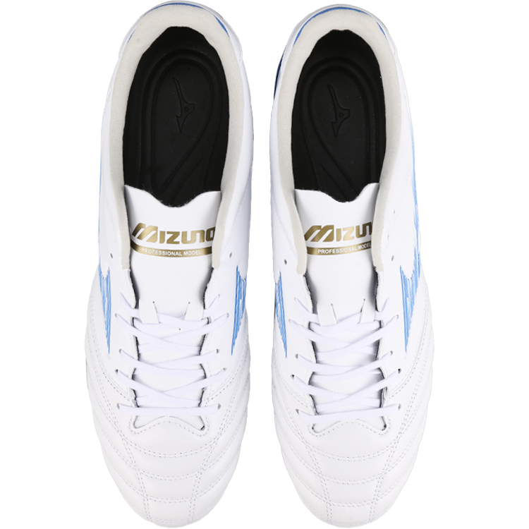 Mizuno Morelia Neo 4 AG Rubber Short Studs Cushioning Coverage Soccer Shoes Men’s White Blue