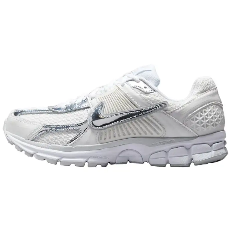Nike Zoom Vomero 5 Abrasion Resistant Low top Casual Training City Commuting Running Shoes Women's White Silver
