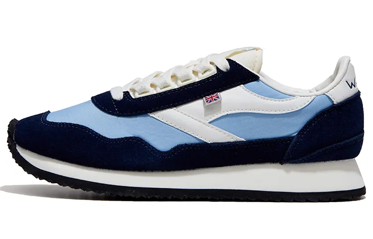 Norman Walsh Leather Cushioning Slip Resistant Abrasion Resistant Coverage Low top Running Shoes Women's Blue Black
