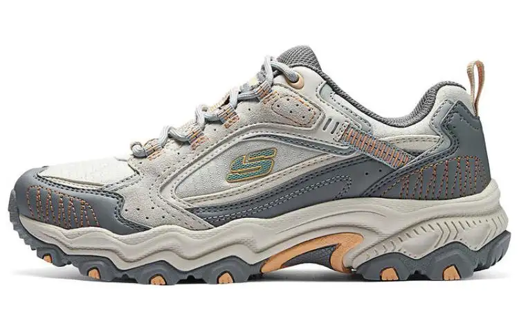 Skechers Stamina At Abrasion Resistant Breathable Low top Running Shoes Women's Beige Gray