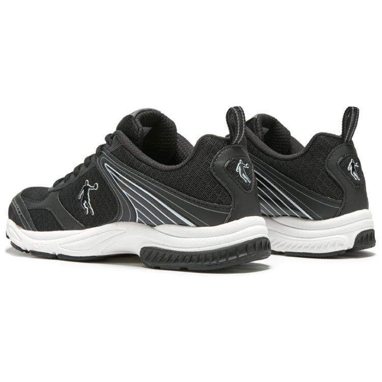 QIAODAN Abrasion Resistant Abrasion Resistant Low top Running Shoes Men’s Black White