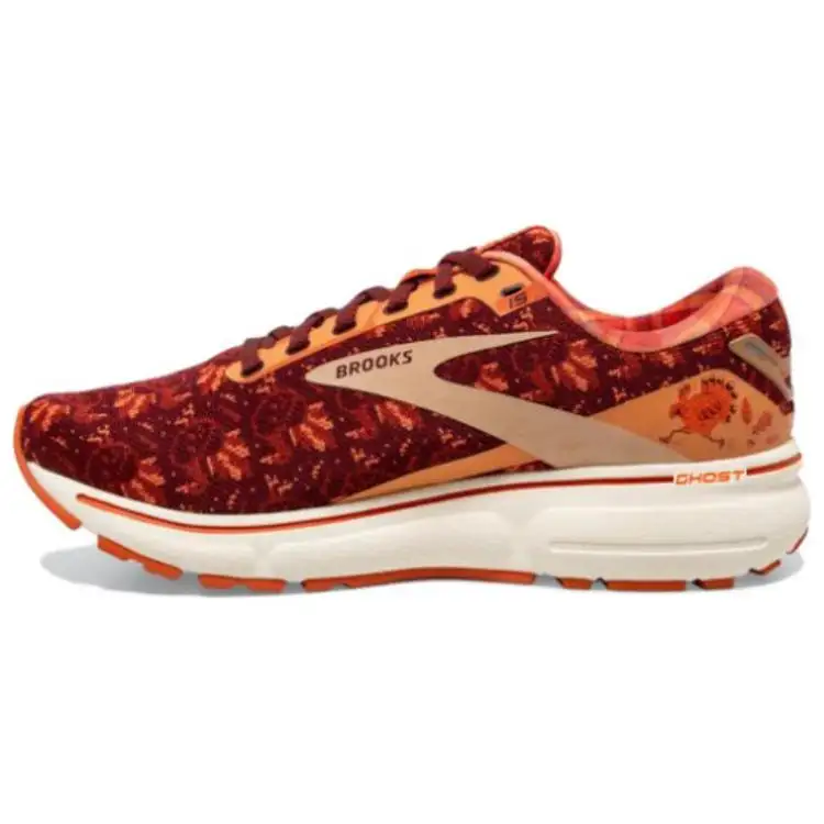 Brooks Ghost 15 Slip Resistant Abrasion Resistant Slip Resistant Abrasion Resistant Low top Running Shoes Men's Orange